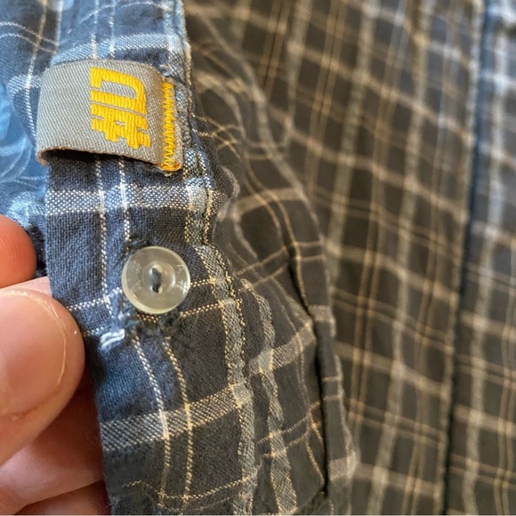 Vintage Alphanumeric button down long sleeve plaid shirt - Picture 5 of 11